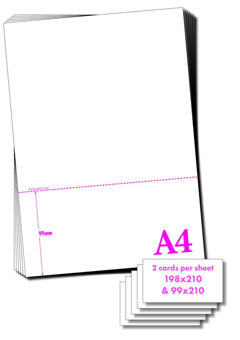 A4-120GSM/1/3 - 120GSM PERFORATED A4 PAPER WITH PERFORATION AT 1/3rd ...