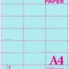 A4-120GSM/3/21B - BLUE MICROPERFORATED SHELF EDGE TICKETS - 21 per sheet - Various Pack Sizes