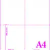 A4-120GSM/A6 - 120GSM A4 MICRO PERFORATED PAPER (4 x A6 CARDS PER SHEET) - VARIOUS PACK SIZES