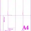 A4-170GSM/TENT/4/A6 - PLACE NAME CARDS - 4 per sheet - Various Pack Sizes