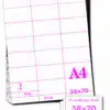 A4-120GSM/3/21B - BLUE MICROPERFORATED SHELF EDGE TICKETS - 21 per sheet - Various Pack Sizes