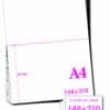 A4-170GSM/A5 - 170GSM A4 PERFORATED CARD WITH CENTRE PERFORATION - VARIOUS PACK SIZES - Image 2