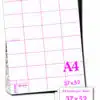 A4-120GSM/A9B - BLUE MICROPERFORATED SHELF EDGE LABELS - 32 per sheet - Various Pack Sizes