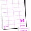 A4-120GSM/A9B - BLUE MICROPERFORATED SHELF EDGE LABELS - 32 per sheet - Various Pack Sizes - Image 2