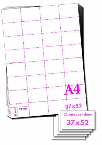 A4-120GSM/A9B - BLUE MICROPERFORATED SHELF EDGE LABELS - 32 per sheet - Various Pack Sizes - Image 2
