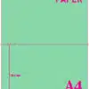 GREEN PERFORATED PAPER