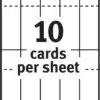 cards per sheet AC SL1500