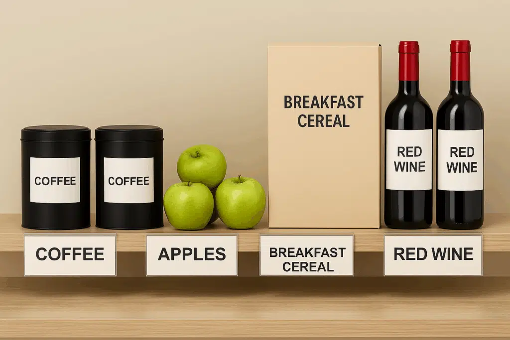 Multiple Products on Shelf