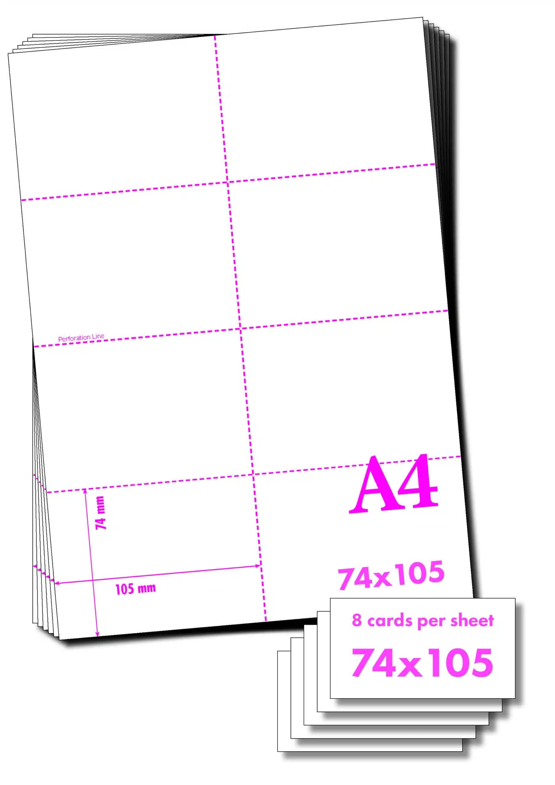 A4 to A7 Perforated Paper